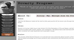 Desktop Screenshot of povertyprogram.com