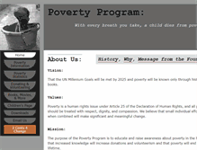 Tablet Screenshot of povertyprogram.com